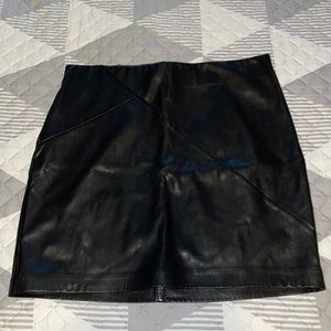 Black Pleather Skirt
